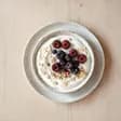 Greek yogurt, berries and oats